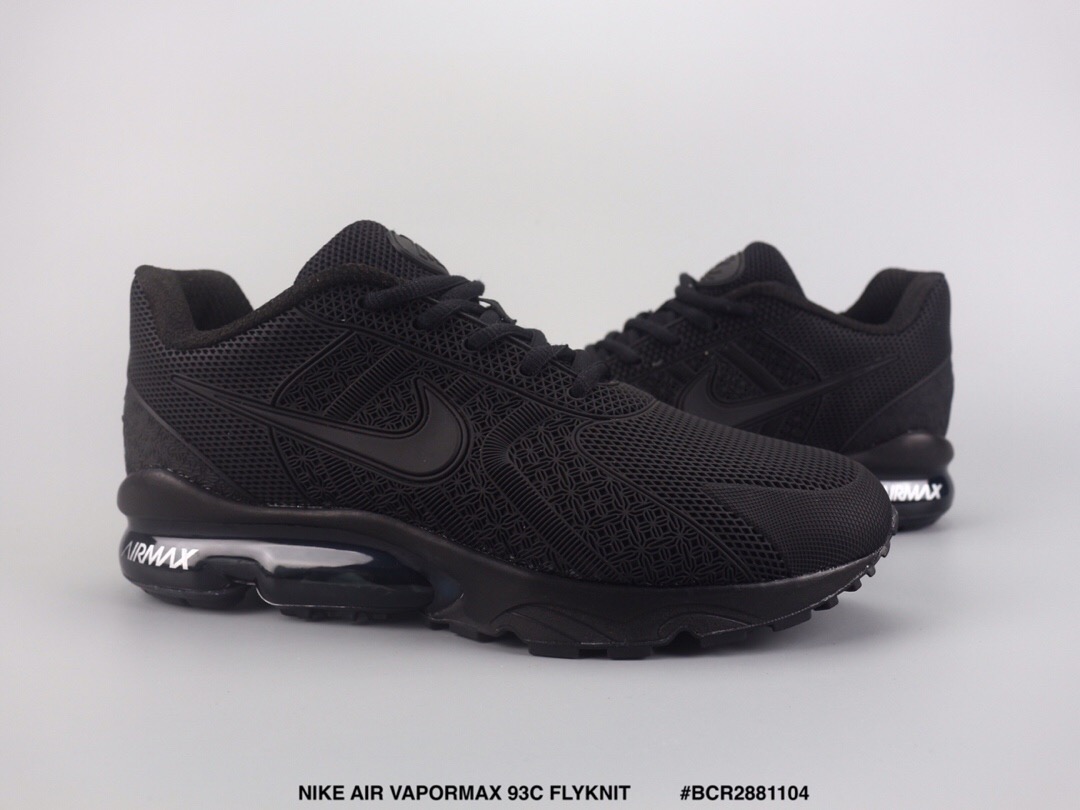 Men Nike Air Max VaporMax 93c Flyknit Cool Black